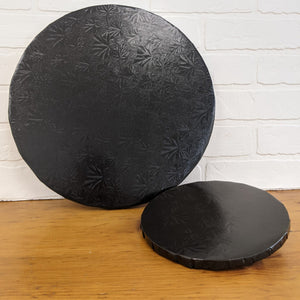 Black Cake Boards - Round -  1/2"